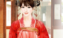 手绘古装美女壁纸