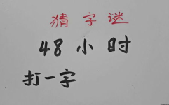 24小时猜字谜打一字,24小时猜字谜谜底揭晓”